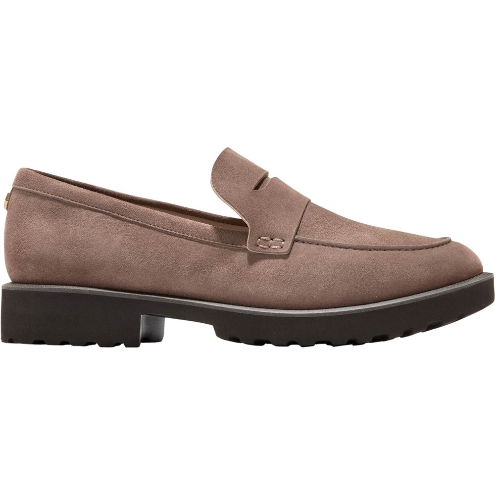 Cole Haan Geneva Lug Sole Loafers Lava Brown Suede Platform Flats Women’s Size 8 - Picture 3 of 12